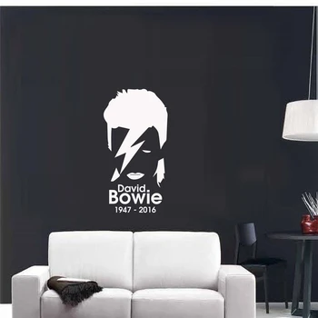 David Bowie Wall Sticker Musik Vægoverføringsbillede Barn Værelser Home Decor Vinyl Klistermærke Hjem, Indretning, Kunst, Indretning Og Wall Sticker J347