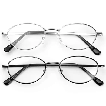 +1.00~+4.0 Fjeder Hængsel Læsning Briller Kvinder Mænd Vintage Recept Eyeglasse Anti Blå Ultralet Metal Frame Briller 2020