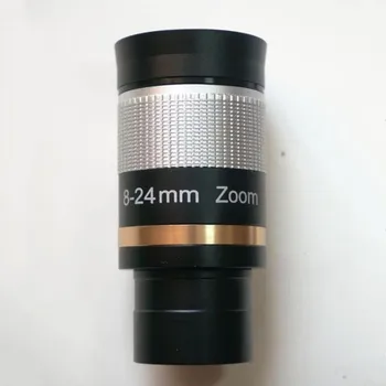 1.25 tommer zoom teleskop okular, 8-24mm metal beskyttelsesbriller med kontinuerlig zoom 2020 mini-bærbare