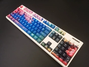 1 sæt 60/87/104 nøgler Nat Sakura PBT-Dye Sublimation Tasterne mekanisk tastatur Tasten caps for MX-skifte