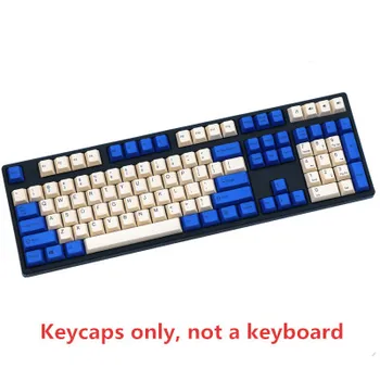 1 sæt Navy farve matchende PBT-tasterne for MX skifte mekanisk tastatur farvestof Subbed Cherry profil keycap for IKBC FILCO Corsair