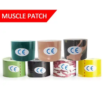 100mm/5M Kinesiologi Tape Athletic Muscle Recovery Elastisk Bandage Wrap Tape Knæet Støtte Puder Selvklæbende Palm Skulder Finge