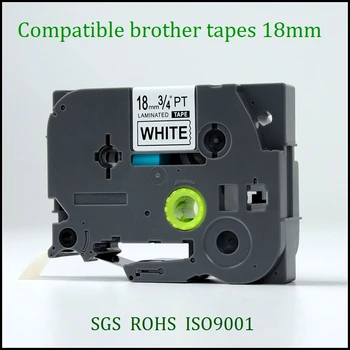 10pc/masse-Kompatibel brother label tape tz-tape 18mm Tze241 tz241 tze 241 Tze-241 tze641 P-touch label printer Bånd label maker
