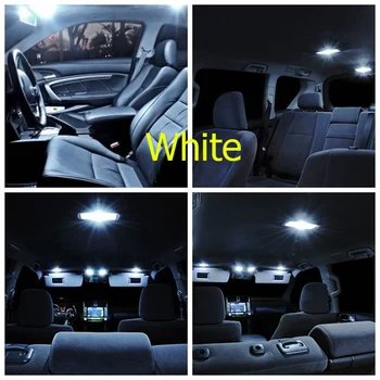 13Pcs Ice Blue Pærer Lampe Hvid LED Lys Interior Package Kit For Toyota Venza 2009-Kort Nummerplade Lys Toyota-EF-26