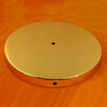 150 mm 180 mm 200 mm 250 mm 280mm krom metal base med 10mm centrale hul fold kanten indad, 5mm for bordlampe base