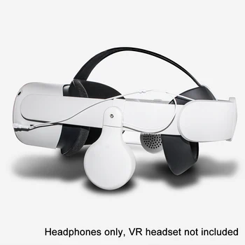 1pair Bærbare Justerbar Headset Stereo Professionel Over Øret Forbedre Lyd Hovedtelefoner VR Tilbehør Til Oculus Quest 2
