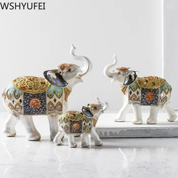 1stk Stue boligtilbehør vin kabinet TV-kabinet dekoration farve elefant bryllup Feng Shui pynt gaver