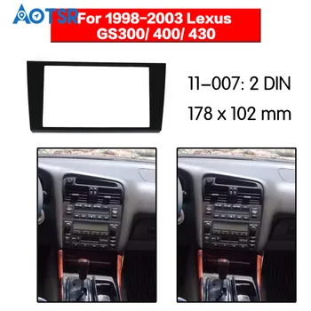 2 din Radio Fascia for Lexus GS(300/ 400/ 430)1998-2003 Stereo Audio Panel Mount Installation Dash Ramme Fascia Adapter dash