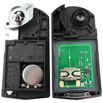 2 Knapper Smart Fjernbetjening Key Fob 433MHZ med 4D63 Chip Nøglefri adgang Til Mazda 5 M5