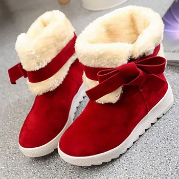 2019 mode barn sne støvler kids fashion sneakers kvinder Sne støvler varm vinter ankle boots Kvinder sko plus studerende bue
