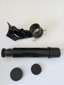 2020 5x24 Astronomisk Teleskop Finderscope Optisk Finder Riflescopes Med Synet Beslag Crosshair Black Ingen Monokulare