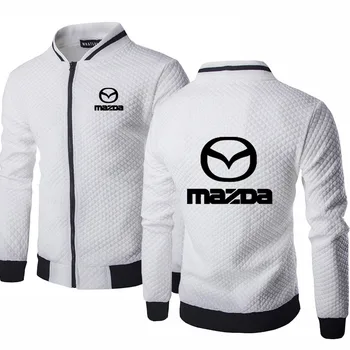 2020 Forår og Efterår Hættetrøjer Mænd Mazda Bil Logo print i høj kvalitet Bomuld Skrå kæde Nye Mode til Mænd hoodie Sweatshirt