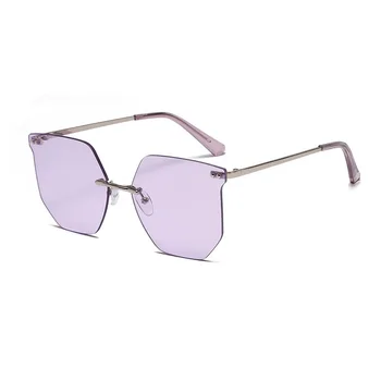 2020 Mode Vintage Mode Sol Briller, Uindfattede Solbriller Kvinder Gradient Linse Brand Designer Oculos De Sol Feminino