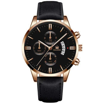2020 Mænd Kalender Ure Nye Mode, Sport Læder Strap Watch Mænds Forretning Armbåndsur Reloj Hombr Relogio Masculino Hot