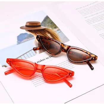 2020 Nye Cat Eye Solbriller Kvinder Lille Trekant Briller Vintage Stilfulde Cateye solbriller Kvindelige UV400