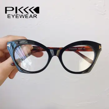 2020 nye TF5456 cat eye form kvinder skildpadde acetate frames briller briller recept nærsynethed bedste kvalitet