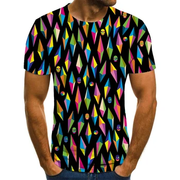 2020 sommeren nye T-shirt mænd 3D kortærmet skjorte sjove T-shirt Japansk punk, gothic 3d-T-shirt til mænd