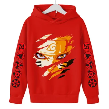 2021 Børn Tøj Harajuku Anime Naruto Kakashi Kostume Drenge Hoodie Sweatshirt Kids Pige Toppe Kids Tøj Piger Sweatwear