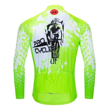 2021 Nye Pro Team Cycling Jersey med Lange Ærmer Sport Bære Tøj, Mænd Cykel Maillot Ropa Ciclismo MTB Cykel Tøj Grøn Blå
