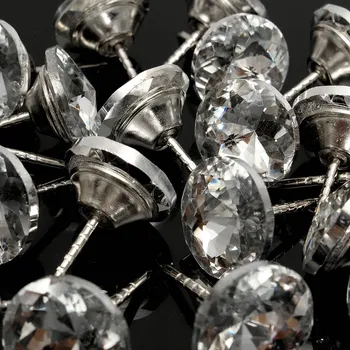 20Pcs/Sæt Diamant Mønster Crystal Polstring Negle-Knappen Stifter Nitter Pins 20mm Dia Sofa vægdekoration Møbler Tilbehør