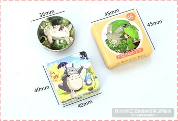 25 stk/masse Kawaii Tegnefilm Totoro Design med pige dekoration, klistermærke til børn kontorartikler, skoleartikler(tt-4782)