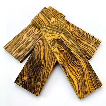 2pieces Mexicanske Golden Sandeltræ for DIY-Kniv Håndtag Gør Materiale / Kniv Håndtag Patch Materiale 120x40x8mm