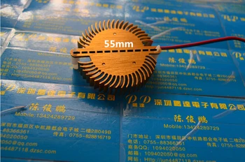 2stk DC12V 0.1 EN 50mm diameter BGA fan Grafikkort Fan Bridge chips ventilator med køleplade Køligere cirkulære Ventilator 2pin