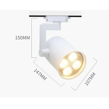 2stk LED Track Lys 35W 40W COB Skinne i Loftet lampe spotlight Til Køkken Faste Tøj, Sko Butikker, Butikker Spor Belysning