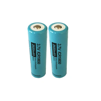 2STK PKCELL 18650 li-ion batteri ICR18650 2600MAH 3,7 V genopladeligt lithium batteri knappen øverst lommelygte Torch Akkumulator-Celle