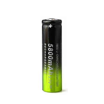 3,7 V 5800mAh 18650 Lithium Batterier, Genopladelige Grøn+sort 18650 Li-Ion Batteri Celler Til Lommelygte Power Bank 1/2/4/6/8stk