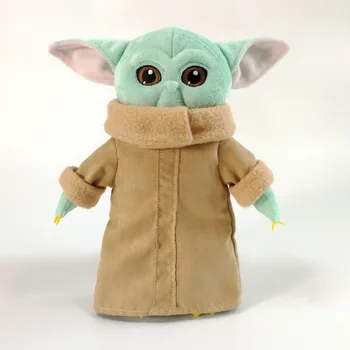 30CM Disney Bamser Star Wars Baby Yoda Anime Figur Udstoppet Dukke Nøglering Dyr Ornamenter Model Tegnefilm Børn Gave Legetøj