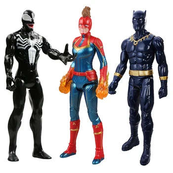 30cm Marvel Avengers Venom Hulk, Black Panther Ant Mand, Captain America, Thor, Wolverine Thanos Action Figur Kid Legetøj For Børn