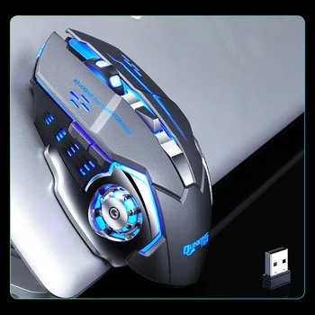 3200DPI Justerbar Wireless Optical Gaming Mouse Cool Pro Gamer Gaming Mus LED Computer Mus USB-Modtager Mus Til Bærbare PC