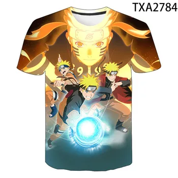 3D-T-shirt Naruto Anime T-Shirt Mænd, Kvinder, Børn, Korte Ærmer Cool t-Shirts Mode Afslappet Sommer Dreng Pige Børn Streetwear Toppe