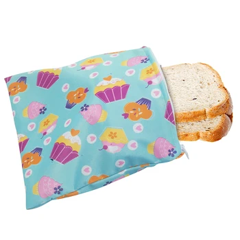 3pcs Genanvendelige Snack Taske Vandtæt Brød Sandwich-Bag taske Til Skole Camping