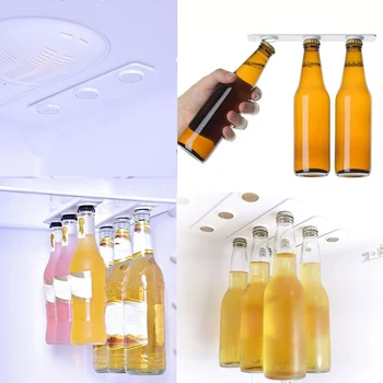 3Pcs Øl flaskeholder Øl Loft Magnetiske Øl Flaske Jar Bøjle for Køleskab Organisere Magnet Holder Strimler Køleskab Opbevaring