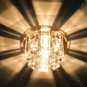 3W/5W LED Krystal loftslampe Indbygget Loft Lampe til stuen, Gangen stuen Hotle LED Midtergangen Korridor Lys