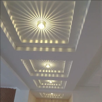 3W LED Aluminium Loft lampe Spot Lys Skygge Lampe Belysning til loft, væg korridor armatur