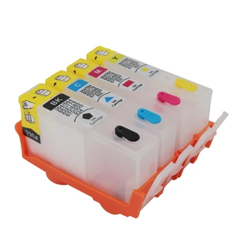 4-farve For HP178 blækpatroner, refill Med reset Chip 178 Blækpatron Kompatibel for HP178 178XL til HP B109n B110a 5510 Printer