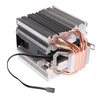 4 Heatpipe 130W Red CPU Køler 3-Pin Fan Heatsink For Intel LGA2011 AMD AM2 754 - L059 Nye hot