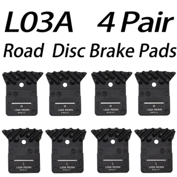 4 Par L02A L03A Harpiks Disc Bremseklodser med Fin til Flad montering BR R9170/8070/7070,RS805, BR RS505 Road Disk Bremsekalibre