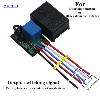 433Mhz Universal Smart Home Trådløs Fjernbetjening Switch DC12V 1CH Relæ Modtager Modul for Magnetiske Mortise Lock Kontrol DIY