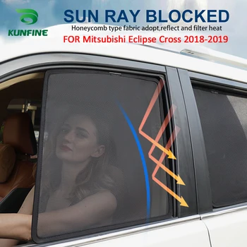 4STK/Sæt Eller 2 STK/Sæt Magnetiske Bil siderude Parasoller Mesh Skygge Blind For Mitsubishi Eclipse på Tværs af 2018 2019 Bil Gardin