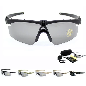 5 Farver Militære Solbriller Mænd Hærens Taktiske Briller Skydning Airsoft Brillerne Udendørs Sport UV-Beskyttelse Til Vandring