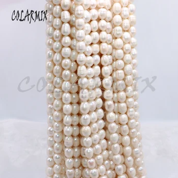 5 tråde Naturlige perle sten perler pear shape polske 9-10 mm 13