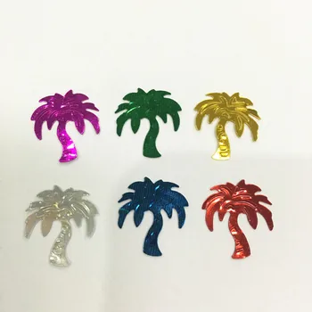 500pcs 20mm Coconut Palm Tree Mix Farve PVC Strå Løs Pailletter Håndværk til Tøj, Sy ,Scrapbog DIY