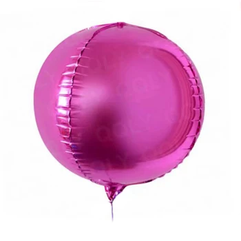 5pcs Folie Guld Splint Rund Ballon Metal 4D Glitter Party Fest, Balloner Bryllup Fødselsdag Forsyninger oppustelig air globos