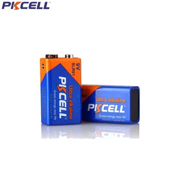 8stk PKCELL Alkaline 9V Batteri 6LR61 6AM6 1604A MN1604 522 Batterier Til røgalarm gaskomfurer Vandvarmer Mikrofon