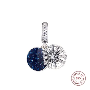 925 Sterling Sølv Blændende Ønsker Dingle Perle Charms Passer Oprindelige DIY Armbånd Perler til smykkefremstilling perles