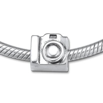 925 Sterling Sølv Kamera Charms Passer til Pandora Armbånd Oprindelige Sølv Perler til smykkefremstilling kralen berloques